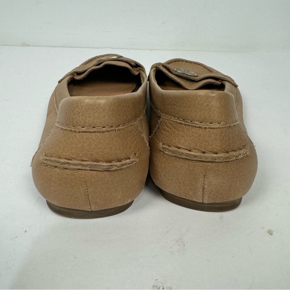 Fossil Brown Leather Slip On Loafers Flats Shoes Neutral - Picture 3 of 6